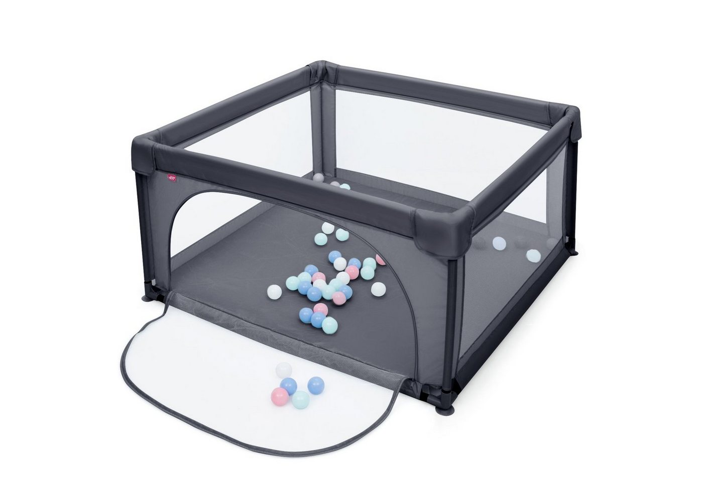 COSTWAY Laufstall Baby Laufgitter, 120x120cm, mit atmungsaktivem Netz & Reißverschluss COSTWAY Laufstall Baby Laufgitter, 120x120cm, mit atmungsaktivem Netz & Reißverschluss von COSTWAY