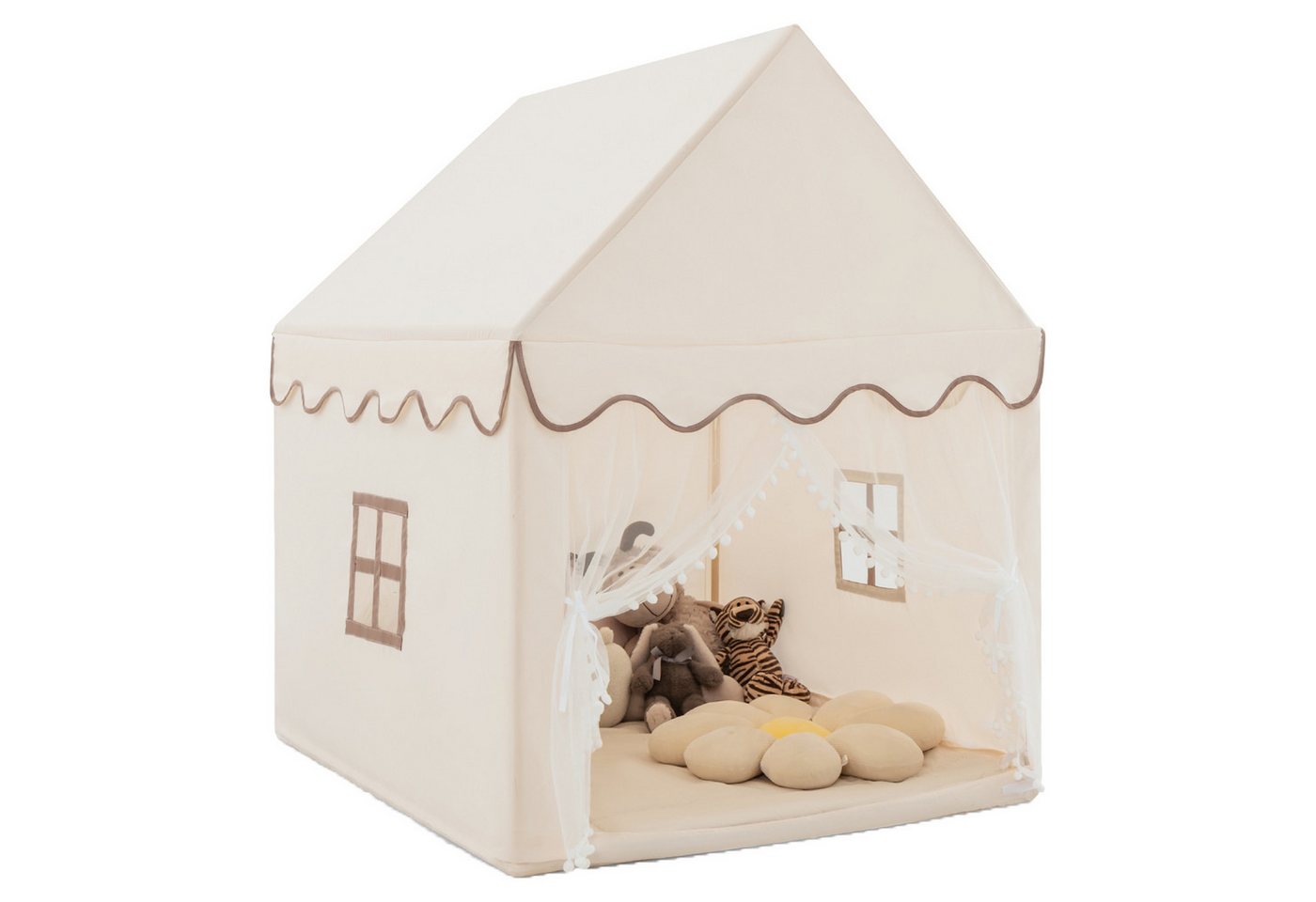 COSTWAY Spielzelt Kinder, mit Baumwolldecke, Fenster 120x105x140cm COSTWAY Spielzelt Kinder, mit Baumwolldecke, Fenster 120x105x140cm von COSTWAY