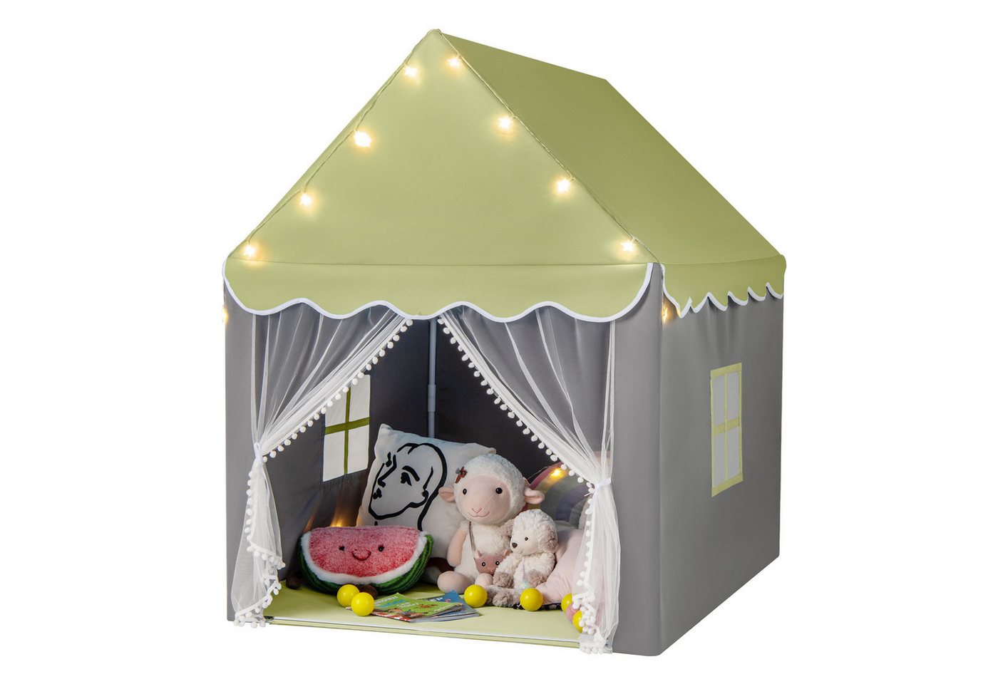 COSTWAY Spielzelt Spielhaus mit LED & Matte, 105 x 121 x 136cm, Outdoor COSTWAY Spielzelt Spielhaus mit LED & Matte, 105 x 121 x 136cm, Outdoor von COSTWAY