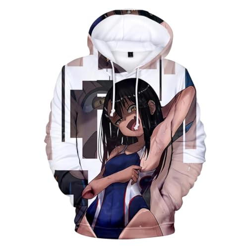 COSXHF Anime Don't Toy with Me 3D Prints Hoodie Herbst Winter Langarm Sweatshirt Neutral Streetwear Harajuku Sportswear Y2K Kleidung-WHITE-10||L von COSXHF