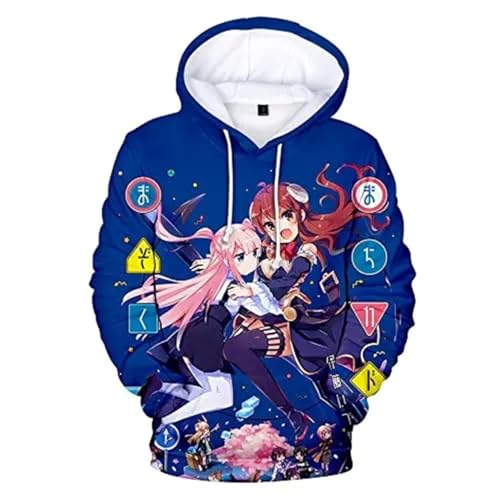 COSXHF Machikado Mazoku Anime Kinder Größe Jungen Mädchen Sweatshirt Harajuku Streetwear Der Dämon Mädchen Von Nebenan Kleidung-Color-4||3XL von COSXHF