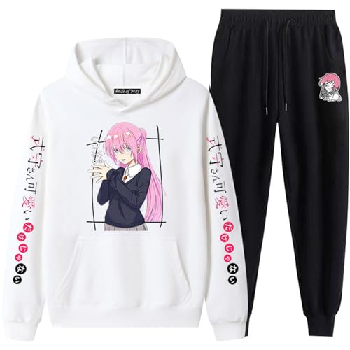 Shikimori's Not Just a Cutie Damen Und Herren Sets Frühling Herbst Zipper Hoodie Und Hose 2 Stück Casual Trainingsanzug Laufen Jogging Sportswear Anzug Zipper Hoodie Pant Sets-6-COLOR-6||M von COSXHF