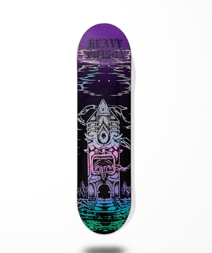 Heavy Poison Skateboard Skateboard Deck Temple Black 8.375 von COUNTRY BASQUE INGURUASAKARI INDUSTRY