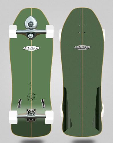 Zorlak Surfskate Complete with Buri Surfskate Skateboard Trucks - Alberti Giga 9,75 x 30 von COUNTRY BASQUE INGURUASAKARI INDUSTRY