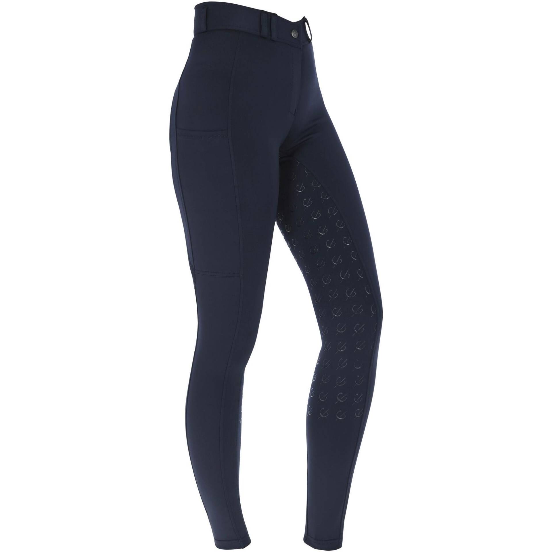 Damen Reithose Silikon Vollbesatz CLASSIC STAR navy von COVALLIERO