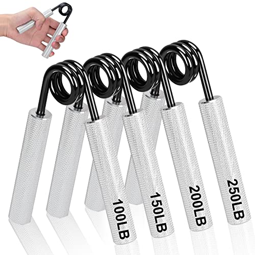 COVVY Griffkraft Trainer Set,100/150/200/250LBS Handgriff Trainer,rutschfester Metall unterarmtrainer Hand Grip Strength,Fingerverstärker, fingertrainer für Muskelaufbau Training COVVY Griffkraft Trainer Set,100/150/200/250LBS Handgriff Trainer,rutschfester Metall unterarmtrainer Hand Grip Strength,Fingerverstärker, fingertrainer für Muskelaufbau Training von COVVY