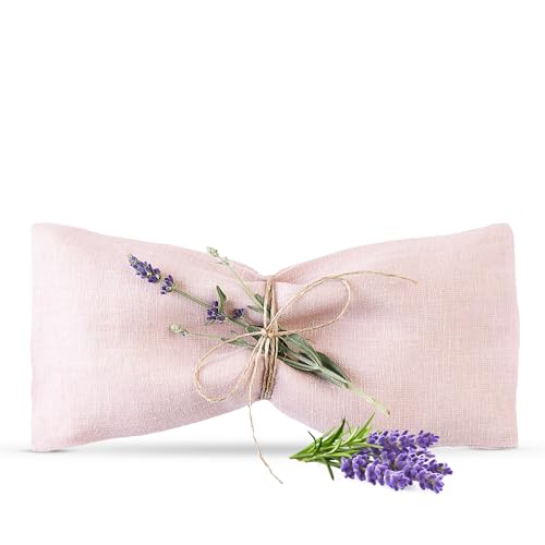 COZY LINEN Lavendel-Augenkissen – Aromatherapie & Stressabbau, Bio-Leinsamen-Augenmaske, Yoga-Geschenk, Spa-Schlafentspannung, gewichtetes Kissen, umweltfreundlich von COZY LINEN