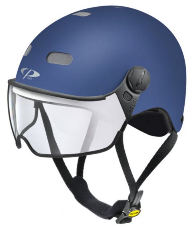 CP premium helmets Fahrradhelm CP Carachillo Urban Fahrradhelm E Bike Visierhelm maritime blue von CP premium helmets