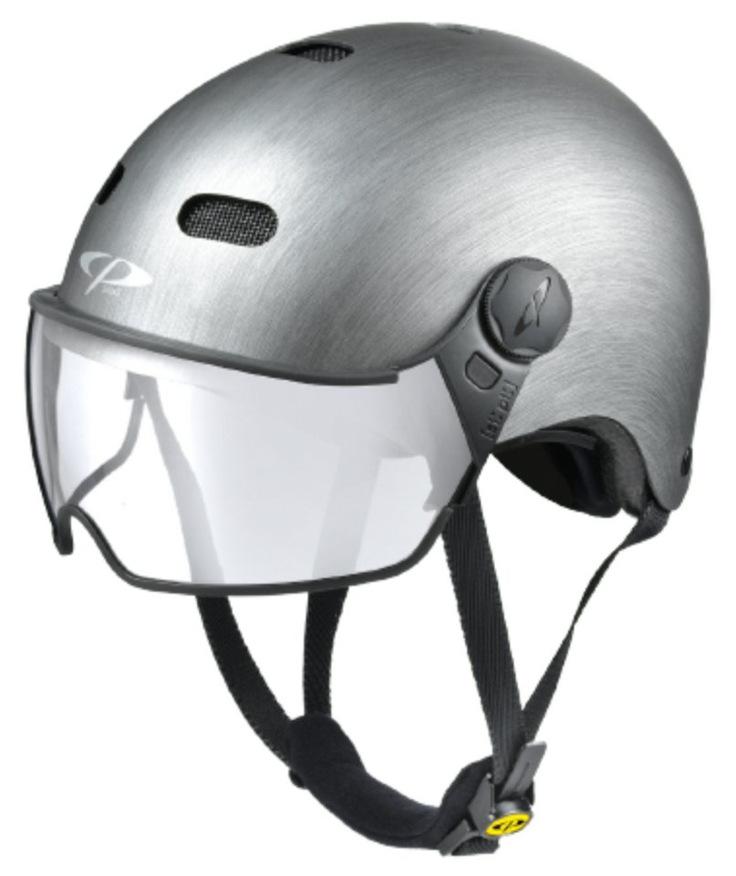 CP premium helmets Fahrradhelm CP Carachillo Urban Fahrradhelm Visierhelm Cubic metal von CP premium helmets