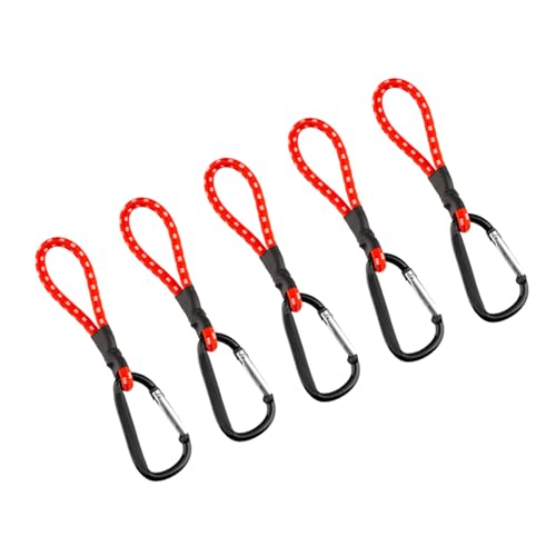 CPAOWEHF 5 x mehrfarbige elastische Kordeln, starkes elastisches Seil mit Haken, Bungee-Schnur, Camping-Zubehör von CPAOWEHF