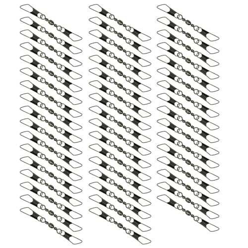 CPAOWEHF 50 Stück Lagerrollenwirbel Angelköder Hakenverbinder Wirbel Angelgerät von CPAOWEHF