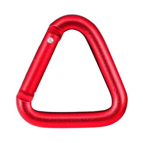 CPAOWEHF Aluminiumlegierungen Outdoor Dreieckiger Karabiner Karabiner Clip Schlüsselanhänger Clip Für Rucksackreisen Camping Wandern Reisen von CPAOWEHF