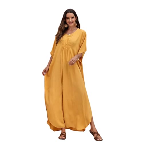 CPAOWEHF Damen Kaftan Kleid In Voller Länge Badeanzug Überwurf Kaftan Strand Überwurf von CPAOWEHF