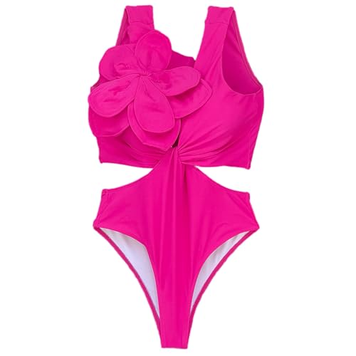 CPAOWEHF Einteiliger Badeanzug Für Damen Hoch Geschnitten Monokini Bademode Gepolsterte Push Up Badeanzüge Badeanzüge von CPAOWEHF