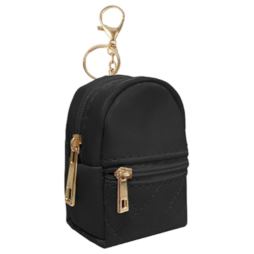 CPAOWEHF Modische kleine Kosmetiktasche für Damen, PU-Leder, Lippenstift-Halter und Karten-Organizer, tragbare Make-up-Taschen, Schwarz , Normal von CPAOWEHF