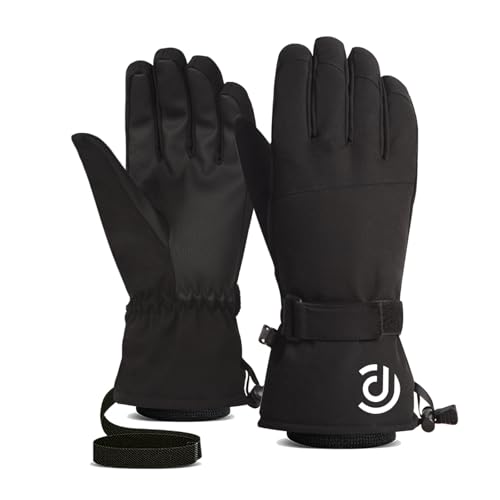 CPAOWEHF Rutschfeste Winter-Skihandschuhe, winddicht, warm, kaltes Wetter, atmungsaktiv, Snowboardhandschuhe für Damen und Herren von CPAOWEHF