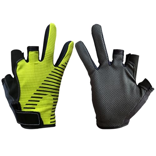 CPAOWEHF Schnell Trocknende rutschfeste Angelhandschuhe 3 Fingerlose Angelhandschuhe Atmungsaktive Outdoor Handschuhe Für Damen Und Herren Outdoor Aktivitäten von CPAOWEHF