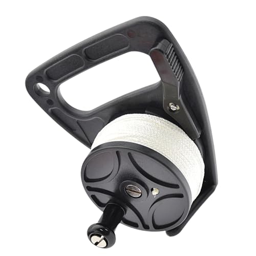 CPAOWEHF Scubas Dives Reel Kajaks Mit Daumenstoppern 150ft High Visibility Retractable Line Diving Reel Finger Spool von CPAOWEHF