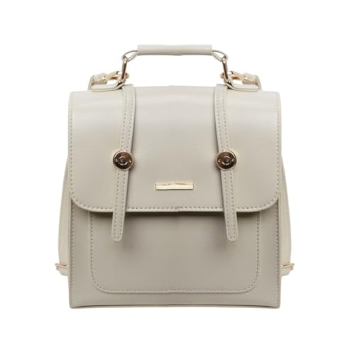 Frauen Koreanische Kleine Rucksack Vintage PU Leder Umhängetasche Klappe Abdeckung Handtasche Für Arbeit Schule Casual Oder Reisen von CPAOWEHF