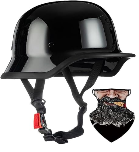 ECE-zertifizierter Retro Jet Helm DE-Motorrad Halbschalenhelm für Chopper - Roller - Unisex Erwachsene-Jugendliche,leichte Motorradhelme für StadtfahrtenM57-58CM ECE-zertifizierter Retro Jet Helm DE-Motorrad Halbschalenhelm für Chopper - Roller - Unisex Erwachsene-Jugendliche,leichte Motorradhelme für StadtfahrtenM57-58CM von CPXZYU