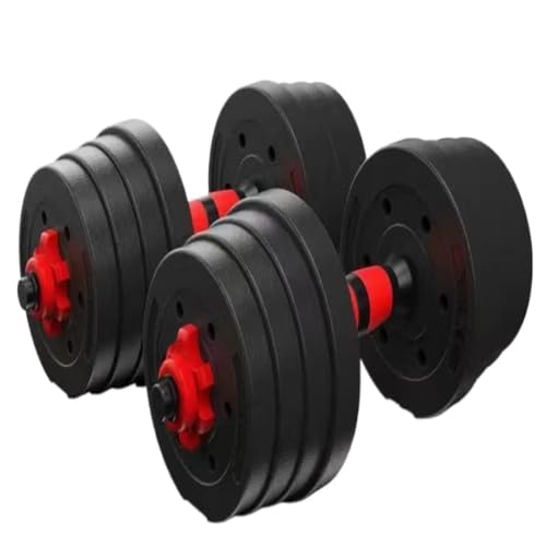 Hantelset Hantel-Herren-Fitnessgeräte, Heimfitness-Kombination, verstellbares Gewicht, Paar gummierte Hanteln Hantelset Mit Gewichten(80kg) von CPZone