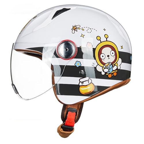 Kinder-Fahrradhelm Alter 4–12 Verstellbarer Fahrradhelm Für Jungen Und Mädchen DOT FMVSS-218-Geprüft Leichter Skateboard-Helm Kinder-Sicherheits-Multisporthelm A,(48-55CM) von CQHZCL