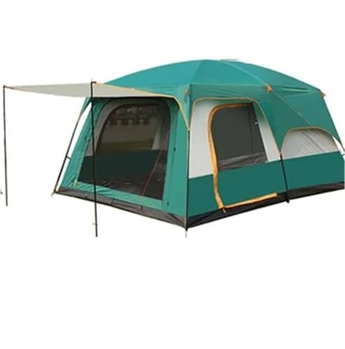 Eisfischerzelt Mittelgroß, 5–8 Personen, 1 Schlafzimmer, 1 Hallenzelt, doppelschichtig, Outdoor, Camping, Tourist, Familie, regenfeste Sonnenschutz-Pergola Tunnelzelte(Green Medium) von CQJJXKYC