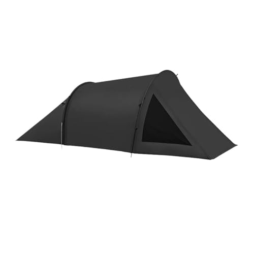 Eisfischerzelt Multifunktionales Tunnel-Campingzelt, leichtes Schatten-Sonnenschutz-Campingzelt, großer Raum, Oxford-Stoff-Tunnelzelt Tunnelzelte(Black) von CQJJXKYC