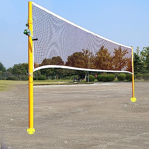 5 Fuß hoher Tennisplatz mit 20 Fuß Netz und Stahlpfosten, Badminton-Netz-Set zur Bodenmontage für Hinterhof/Beton/Garten/Schulhof/Outdoor-Spiele für Kinder und Erwachsene von CQLXZ