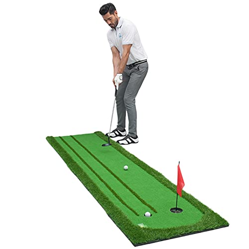Golf-Putting-Matte, Faltbare Golf-Grünmatte, tragbare Golf-Putting-Übungsmatte für drinnen und draußen, Geburtstag, 0,75 x 3 m von CQLXZ