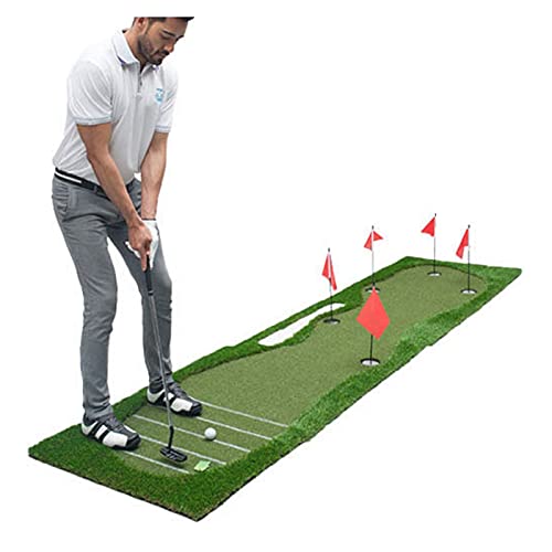 Golf-Putting-Matte, Golf-Green-Matte, Faltbare und tragbare Golf-Putting-Übungsmatte, Heim-/Büro-Golfmatte (Farbe: Stil 2, Größe: 0,8 x 3,5 m) von CQLXZ