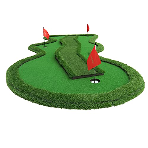 Golf-Putting-Matte, Golf-Grünmatte, Golf-Putting-Übungsmatte für Erwachsene, Kunstrasen-Golfmatten für Hotel/Büro/Club, 1,5 x 3,5 m von CQLXZ