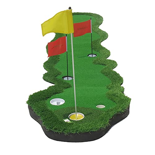 Golf-Putting-Matte Golf-Putting-Matte für Erwachsene, Golf-Grünmatte für Zuhause/Büro/im Freien, Faltbarer, umweltfreundlicher Kunstrasen (Farbe: Stil 1, Größe: 0,7 x 3,6 m) von CQLXZ