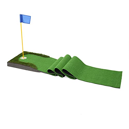 Golf-Putting-Matte Indoor-Golf-Putting-Matte, Faltbare Büro-Golf-Grünmatte, tragbare Outdoor-Golfmatte, umweltfreundlicher Kunstrasen (Farbe: Stil 1-0,5 x 3 m) von CQLXZ