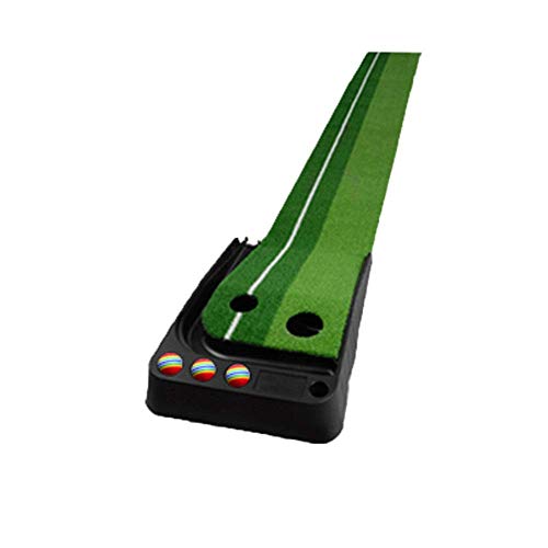 Golfausrüstung Indoor-Kunststoff-Golf-Sporttrainings-Übungs-Putting-Green-Matte mit Kunstrasen Tragbare Golf-Putting-Matte für Indoor- und Outdoor-Golf von CQLXZ