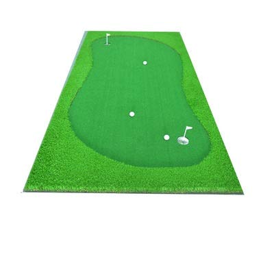 Putting-Übungsmatte Indoor-Golf-Putting-Green-Übungs-Golf-Übungs-Trainingshilfe-Ausrüstung Büro-Haus-Hinterhof (Farbe: Grün, Größe: 120 x 300 cm) von CQLXZ
