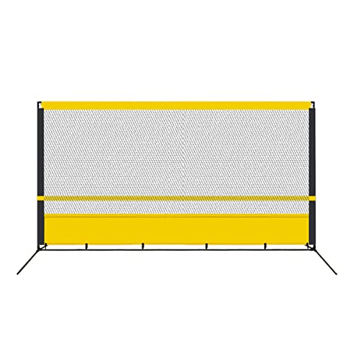 Tragbarer Tennis-Rebounder, Tennis-Übungswand für das Training im Innen- und Außenbereich, Trainingsgerät, Tennis-Rebound-Netz, für Grundschläge und Volley-Tennis (Größe: 1,8 x 3,5 m) von CQLXZ