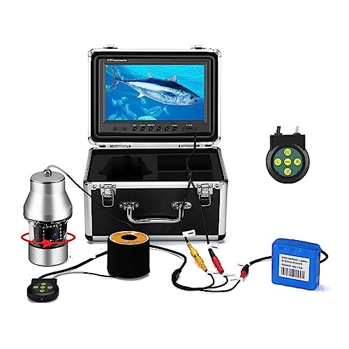 Wasserdichter Fischfinder, 9-Zoll-Unterwasser-Eisfischen-Kamera-Kit mit DVR-Funktion, 360 ° horizontale Rotationskamera, 1000TVL Fernbedienung, IR-Licht (Farbe: Kein DVR, Größe: 1) von CQLXZ