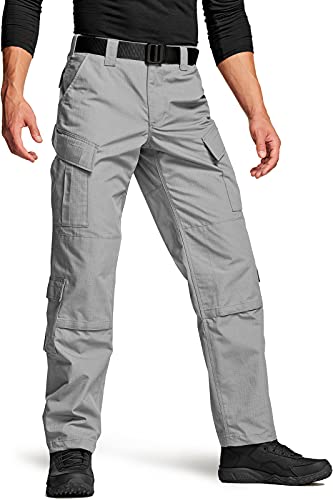 CQR Herren Militär Taktische Hose, MKampfhose, ACU Cargohose, wasserabweisend, Ripstop-Arbeitshose, Uap03 1pack - Stone, XL von CQR