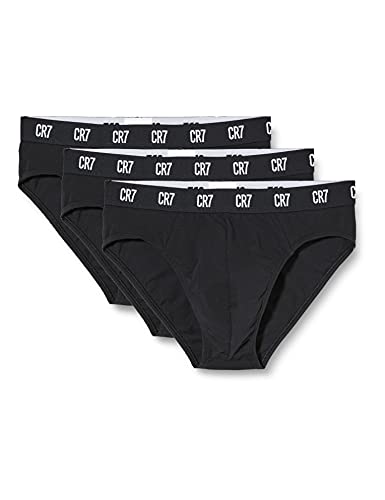 CR7 Cristiano Ronaldo Baumwoll-Badehose für Herren, Packung mit 3, Schwarz, S CR7 Cristiano Ronaldo Baumwoll-Badehose für Herren, Packung mit 3, Schwarz, S von CR7 CRISTIANO RONALDO