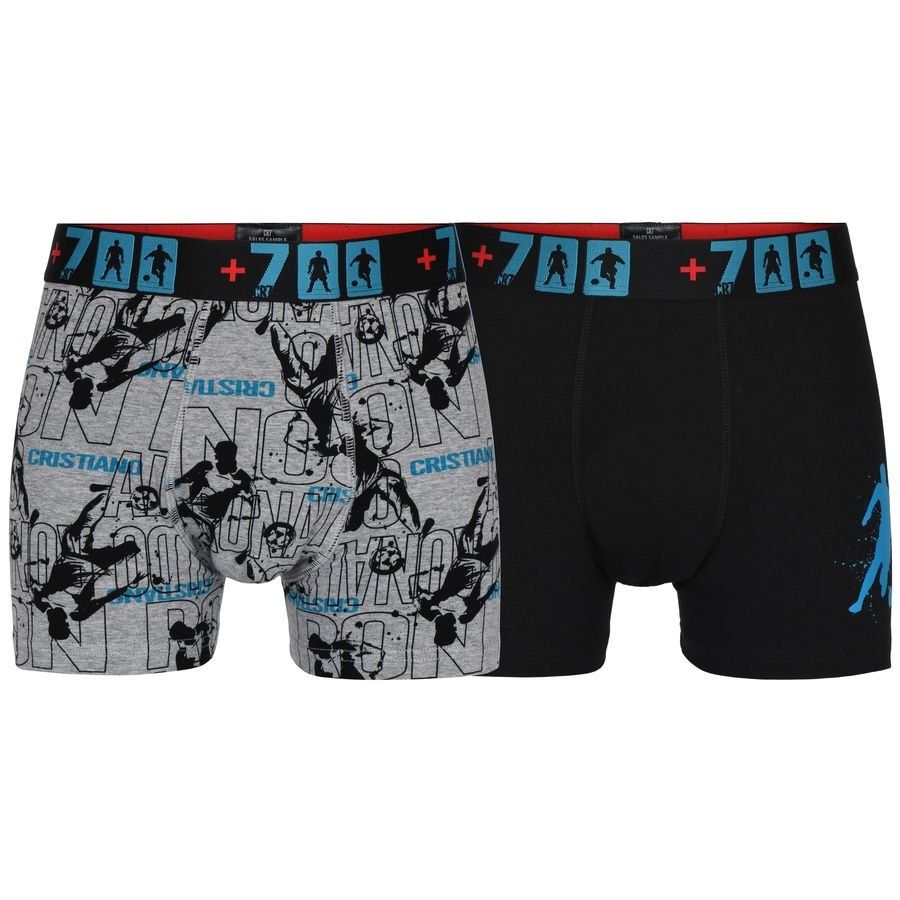 CR7 Boxershorts 2-er Pack - Schwarz/Grau Kinder von CR7 Underwear
