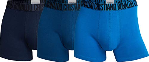 CR7 Herren 3-Pack Men's Cotton Trunk Badehose, Dark Blue, Navy, Light Blue, XL CR7 Herren 3-Pack Men's Cotton Trunk Badehose, Dark Blue, Navy, Light Blue, XL von CR7