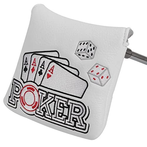 4 Aces Poker White Large Mallet Putter Cover for Taylormade Spider EX Putter etc. 4 Aces Poker White Large Mallet Putter Cover for Taylormade Spider EX Putter etc. von CRAFTSMAN GOLF