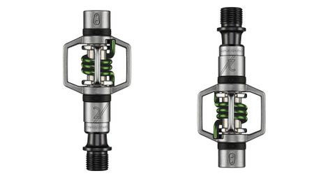 crank brothers eggbeater 2 pedale   silber grun von CRANKBROTHERS