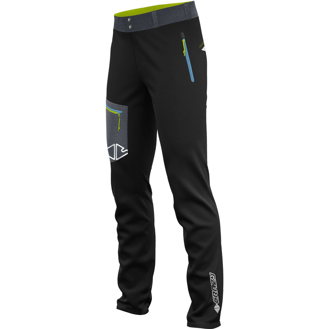 Crazy Herren Touring Hose RESOLUTION black/green von CRAZY