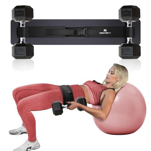 CRAZYROPE Hip Thrust Belt for Dumbbells, Hip Thrust Pad Hüfttrainer ist eine Alternative zu Langhantel Polster, Booty Belt für Gesäßmuskeln Brücken Ausfallschritte CRAZYROPE Hip Thrust Belt for Dumbbells, Hip Thrust Pad Hüfttrainer ist eine Alternative zu Langhantel Polster, Booty Belt für Gesäßmuskeln Brücken Ausfallschritte von CRAZYROPE