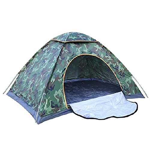 Campingzelt Automatisches Pop-Up-Zelt für Familien, wasserdichtes und schützendes Kuppelzelt mit Tragetasche für 2–3 Personen, Familiencamping, Wandern, Garten, Angeln, Strand von CRBUDY