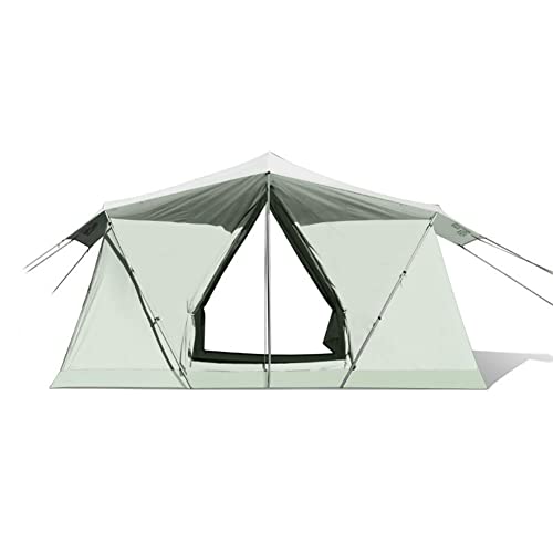 Doppelschichtiges Familiencampingzelt mit 2 Netztüren und 2 Netzfenstern Sofortiges Kabinenzelt für 3–4 Personen Extra großes Zelt für Camping Wandern Reisen von CRBUDY