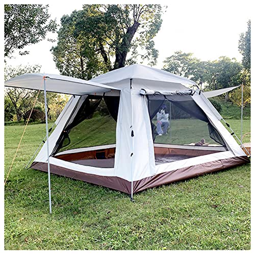 Tragbares Campingzelt, das Sich in 3 Sekunden öffnen lässt, Doppeltüren und Vier Zelte für Camping, leichtes und praktisches Mehrzweckzelt für Hikibackpacki4-Personen von CRBUDY
