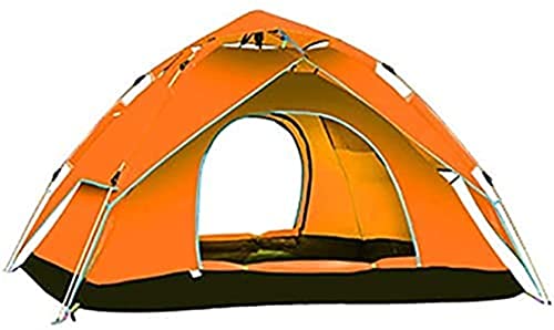 Tragbares Campitent Campitent für 3–4 Personen, doppelschichtiges automatisches Pop-Up-Zelt mit Tragetasche, geeignet für Hikioutdoor (Orae a) von CRBUDY